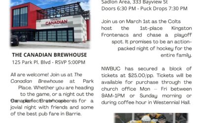 Pub Night & Barrie Colts Game